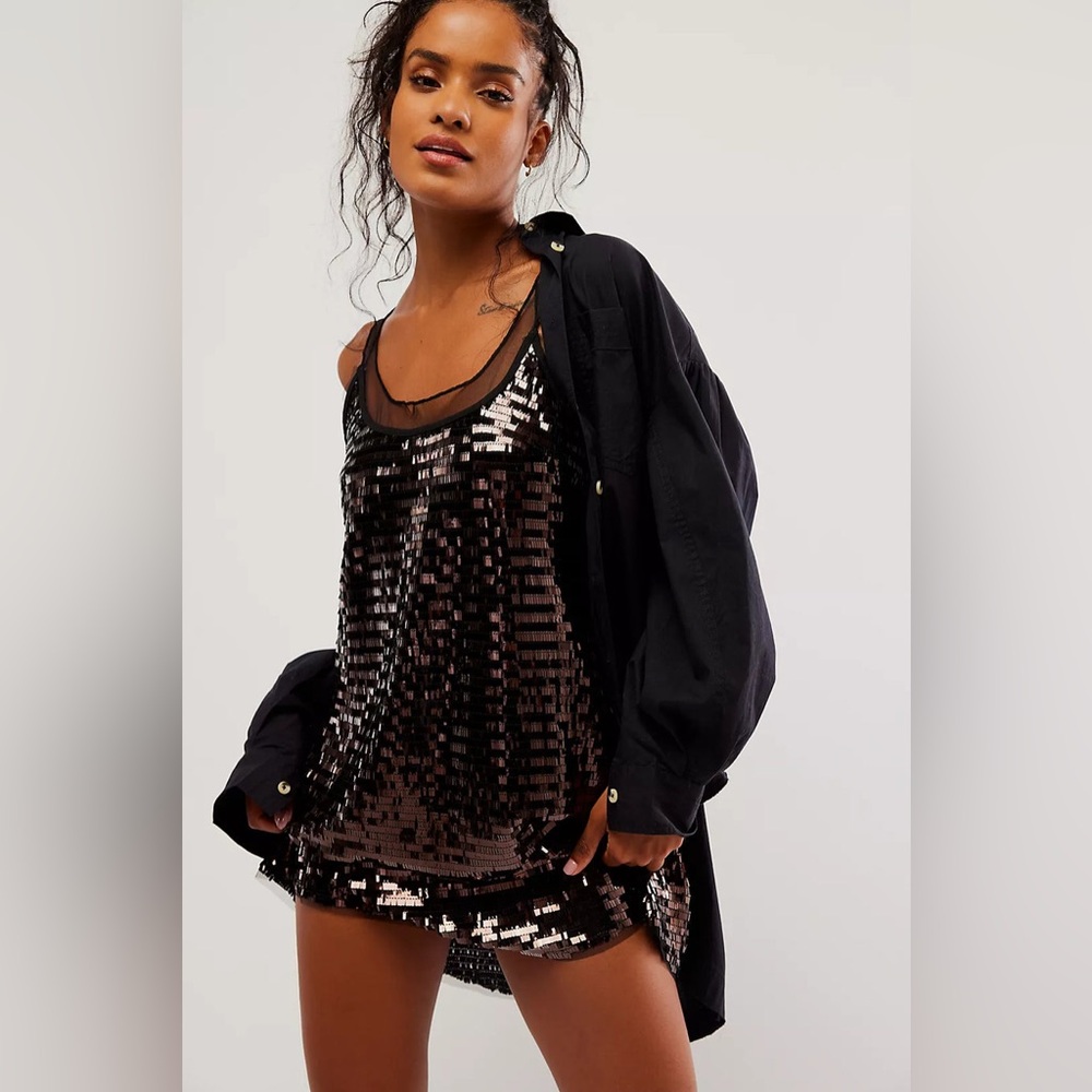 Free People Sequin Mini Dress